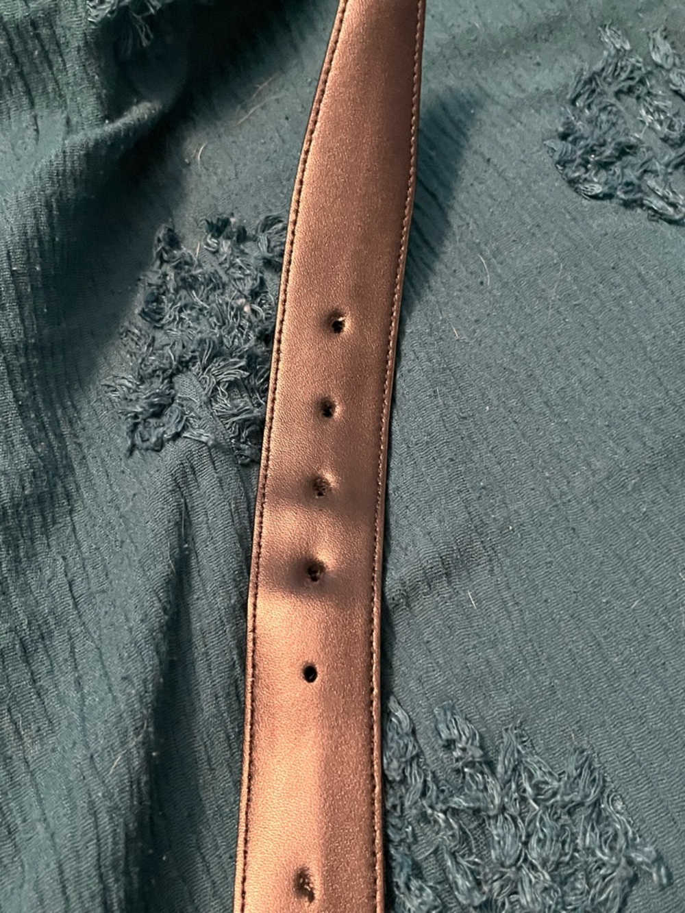 Burberry Black and Beige Logo Strap Belt with Silver Buckle - Picture 3 of 4